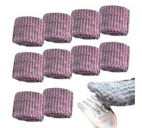 Purificadores de lana de acero,esponja de fregado de lana de acero | 10 almohadillas para fregar | Almohadillas pre-jabón, esponjas de limpieza para el hogar para eliminar la suciedad rebelde, la