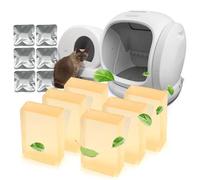 PurifyLogix Eliminador de olores compatible con caja de arena para gatos autolimpiante MeoWant para control de olores de inodoro para gatos MeoWant caja de arena automática, desodorante de arena