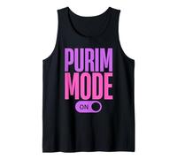 Purim Mode On Funny Purim Jewish Costume Happy Purim Camiseta sin Mangas