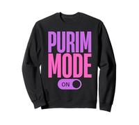 Purim Mode On Funny Purim Jewish Costume Happy Purim Sudadera