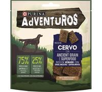 Purina Adventuros Grano Ancestral y superalimentos, Snacks, premios, Natural, chuches para Perros, Venado, 6 Bolsas de 120g