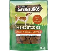 Purina Adventuros Mini Sticks Snacks, premios, chuches para perros, 6 bolsas de 90g