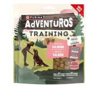 Purina Adventuros Training, Snacks de entreno, Aprendizaje, premios, chuches para Perros de Salmón, 5 Bolsas de 250g
