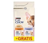 PURINA Cat Chow Kitten Comida rica en pollo 1.5kg + 2 sobres GRATIS