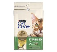 Purina Cat Chow Pienso para Gato Esterilizado Adulto con Pollo, 4 bolsas de 3kg