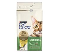 Purina Cat Chow Pienso para Gato Esterilizado Adulto con Pollo, 6 bolsas de 1,5kg