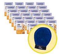 PURINA Cat Chow Pienso para gatos adultos con cordero y judías verdes en gelatina 26x85g + Guante de aseo - Cat Chow