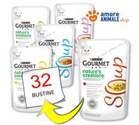 Purina Cat Gourmet Nature's Creations→ Soup - 40Gr - Sabores Variados - Gato