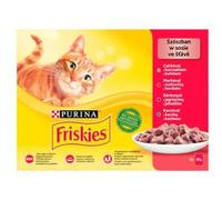 Purina Comida para Gato Friskies Mix Pollo Ternera Cordero Pato 12 x 85 g