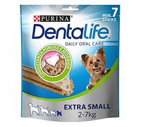 Purina Dentalife Daily Oral Care Extra Small, Snack Dental, premio para perros muy pequeños, Toy , 6 bolsas de 7 sticks - 42 sticks