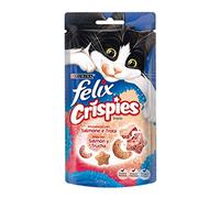 Felix Crispies Salmón y Trucha Snack para Gatos 8 x 45 gr