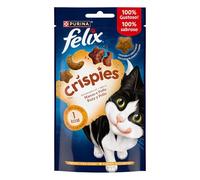 Felix Crispies Buey y Pollo Snack para Gatos 8 x 45 gr