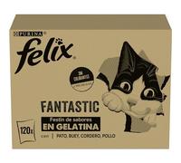 Felix Felix Fantastic Selección De Sabores Carnes En Gelatina 120 Uds 85g