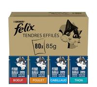 Felix Fantastic Comida para Gatos selección de sabores en gelatina 80x85g
