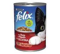 Felix Buey e Hígado en Gelatina Lata para Gatos 400 gr