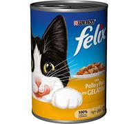 Purina Felix Gelatina comida para gatos con Pollo y Pato 24 x 400 g