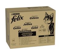 120 sobres x 85 g Felix Sensations Mix Carne Gelatina sobre para gatos