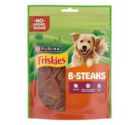 Friskies Purina B-Steaks, Snacks, premios, chuches para Perros, 6 Bolsas de 150g