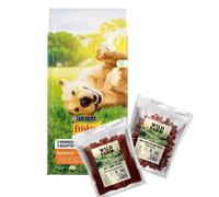 PURINA Friskies Balance 15kg & WILD FARM 2 premios para perros de 500 g (SABORES MIXTOS)