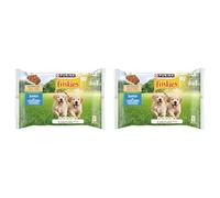 Purina Friskies Comida húmeda para Perro Junior, Cachorro, en Salsa con Pollo y Zanahoria, 12 Paquetes de 4 Sobres de 85g (Paquete de 2)