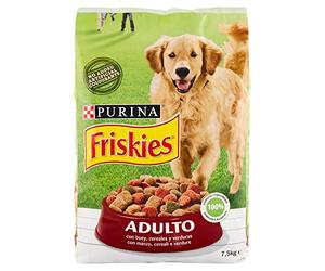 Purina Friskies - Croquetas para Perro Adulto con Carne de Vaca, Cereales y Verduras añadidas, 7,5 kg
