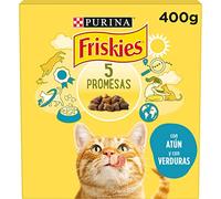 Purina Friskies Pienso para Gato Adulto con Atún y Verduras, 20 packs de 400g