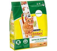 Purina Friskies Pienso para Gato Adulto, Control Bolas de Pelo con Pollo y Verduras, bolsa de 3kg
