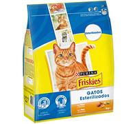 Purina Friskies Pienso para Gato Esterilizado Adulto con Pavo y Verduras, bolsa de 3kg
