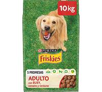 Purina Friskies Pienso para Perro Adulto con Buey, Cereales y Verduras, saco de 10kg
