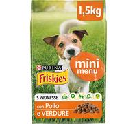 Purina Friskies - Pienso para Perro Vitafit Mini Menu <10 kg con Pollo y Verduras, 6 Paquetes de 1,5 kg Cada uno, Peso Total 9 kg