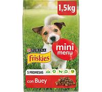 Purina Friskies Vitafit Mini Menú Pienso para Perro pequeño, Mini, Adulto con Buey, 6 bolsas de 1,5kg