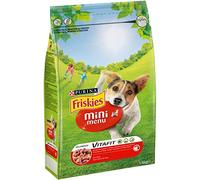 Purina Friskies Vitafit Mini Menú Pienso para Perro pequeño, Mini, Adulto con Buey, Bolsa de 1,5kg