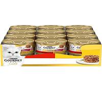 Purina Gourmet Gold - Comida húmeda para Gatos con Pollo y Ternera, 24 latas de 85 g