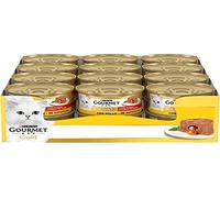 Purina Gourmet Gold, corazón Suave húmedo para Gato, con Pollo, 24 latas de 85 g Cada una (Paquete de 24 x 85 g)