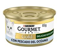 Purina Gourmet Gold Delicias Suculentas, Comida Húmeda para Gato, 24 latas de 85g
