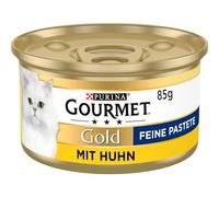 PURINA GOURMET Gold Fino Paté con Pollo Comida húmeda para Gatos, 85 g