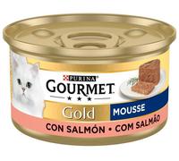 Purina Gourmet Gold Mousse con Salmón Gato Latas 12 x 85 gr