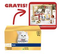 Purina Gourmet Gold Mousse de comida para gatos 48 x 85 g + Calendario de Adviento ¡GRATIS!