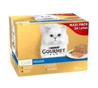 Purina Gourmet Gold Mousse Pack Surtido Carnes Gato Latas 24 x 85 gr