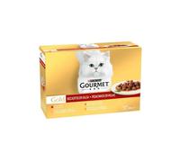 Purina Gourmet Gold Surtido Doble Placer,Fondant, Mousse Gato Latas, Surtido De Sabores PURINA FELIX FANTASTIC Festín de Carnes, Festín de Mar, Selección de Verduras, Selecciones Favoritas. Surtido de