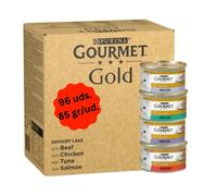 Purina Gourmet Gold Tartelette Pack Multivariedad Gato Latas - 96 unid. x 85 gr