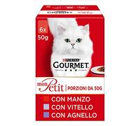 Purina Gourmet Mon Petit - Manzana, Ternera y Cordero, 48 Sobres de 50 g