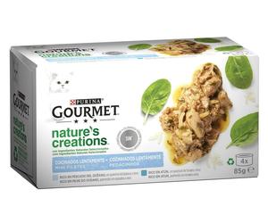 Purina Gourmet Nature's Creation Pack Pescado del Océano y Atún Gatos 48 x 85 gr