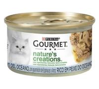 Purina Gourmet Nature's Creations Comida Húmeda Natural para Gato con Pescado del Océano, 24 latas de 85g