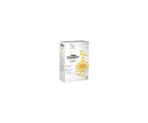 Purina Gourmet Nature's Creations Soup, Comida Húmeda Natural para Gato, Sopa con Pollo y Verduras, 4 Sobres de 40g