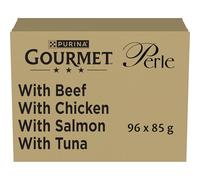 Purina Gourmet Perle Mini Filetes en Salsa Pack Surtido Gato 96 x 85 gr