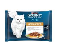 Purina Gourmet Perle Delicias de Salmón y Atún en Salsa para Gatos 48 x 85 gr