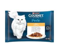 Purina Gourmet Perle Duo – Carnes delicadas en salsa para gatos – 48 x 85 gr