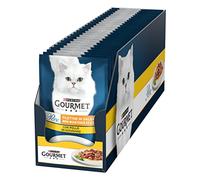 Purina Gourmet Perle - Filetes en Salsa de Comida húmeda para Gatos con Pollo, 26 Sobres de 85 g