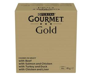 Purina Gourmet Perle húmedo Cat Food, Mini Filetes en salsa, Country Medley, paquete de 96 bolsas